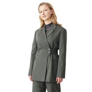 Ganni Recycled Striped Blazer Pinstripe Sz EU 34 US XS NWT Menswear $425
